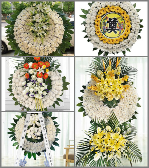 山东青岛莱西市马连庄镇闫家村花圈速递